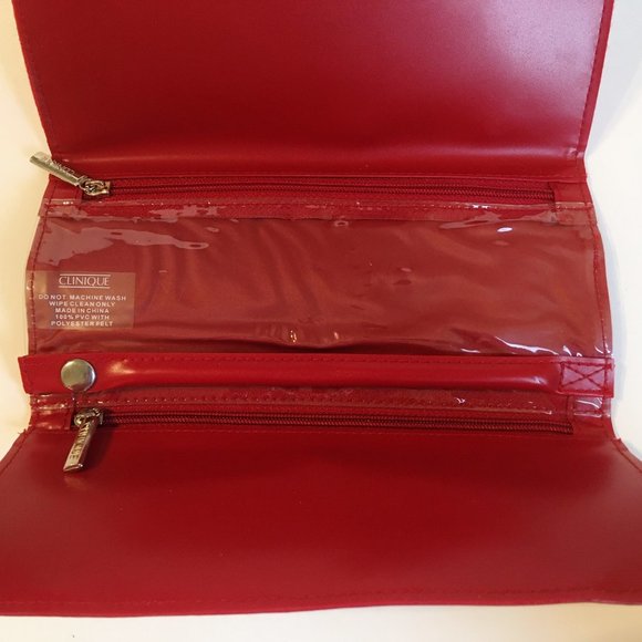 Travel Jewelry Organizer Clinique Nail Kit File Clippers Trifold Storage Holder - Picture 6 of 12